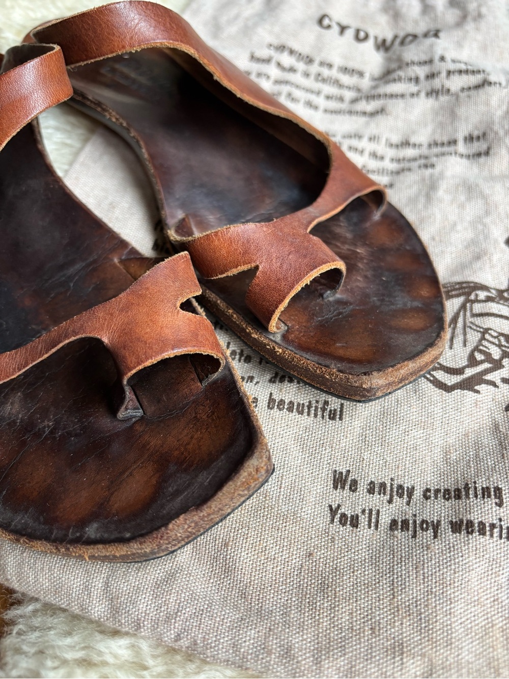 Cydwoq Handcrafted Leather Sandals - Picture 9 of 10